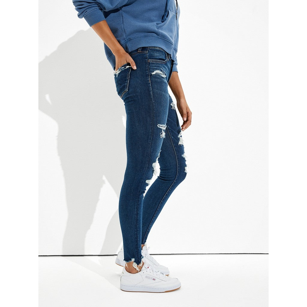 กางเกงยีนส์เจกกิ้งเอวสูงผู้หญิง Hi-Rise Jegging