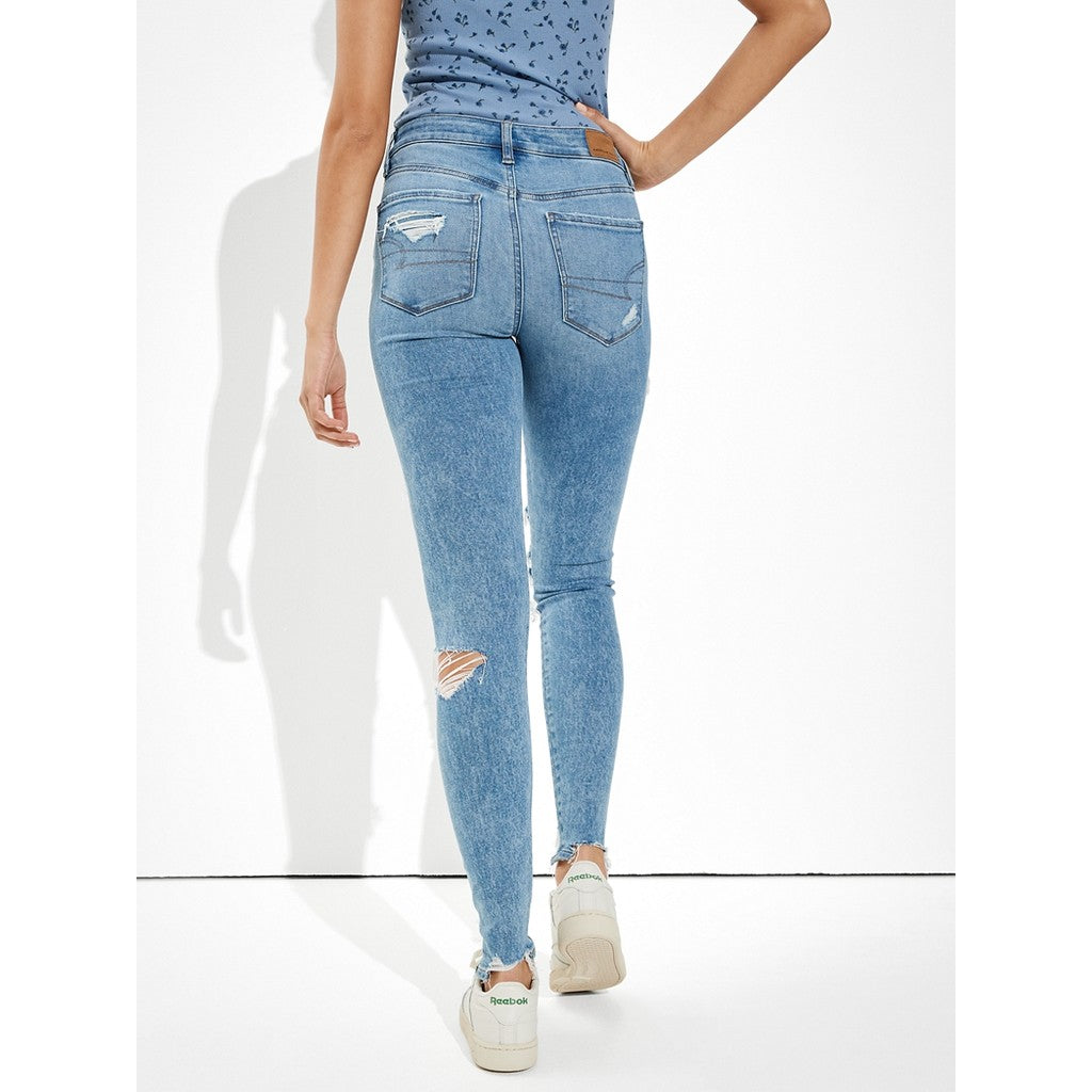กางเกงยีนส์เจกกิ้งเอวสูงผู้หญิง Hi-Rise Jegging