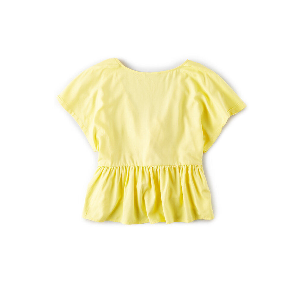 เสื้อเบลาส์ผูกด้านหน้า Stripe Tie Front Top