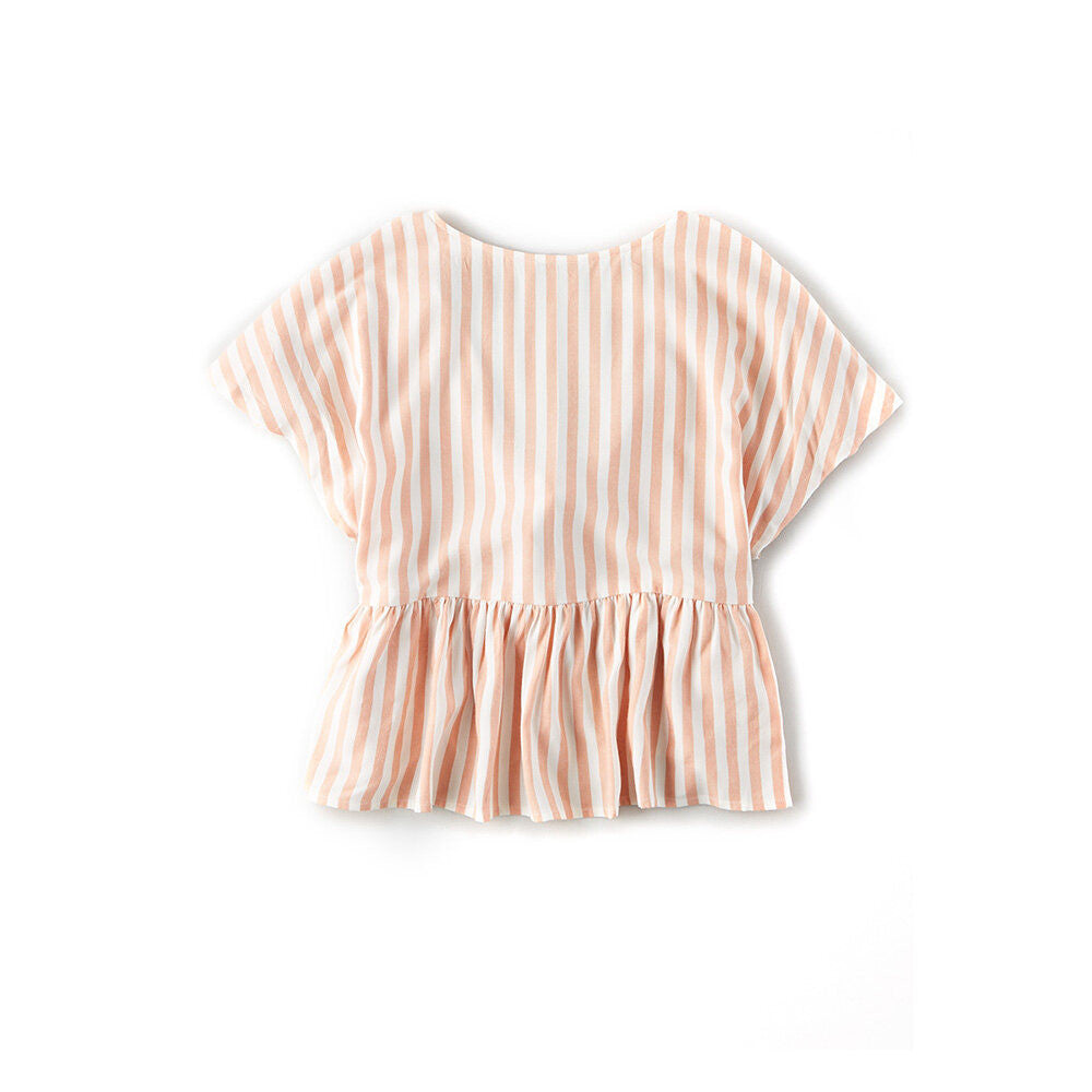 เสื้อเบลาส์ผูกด้านหน้า Stripe Tie Front Top