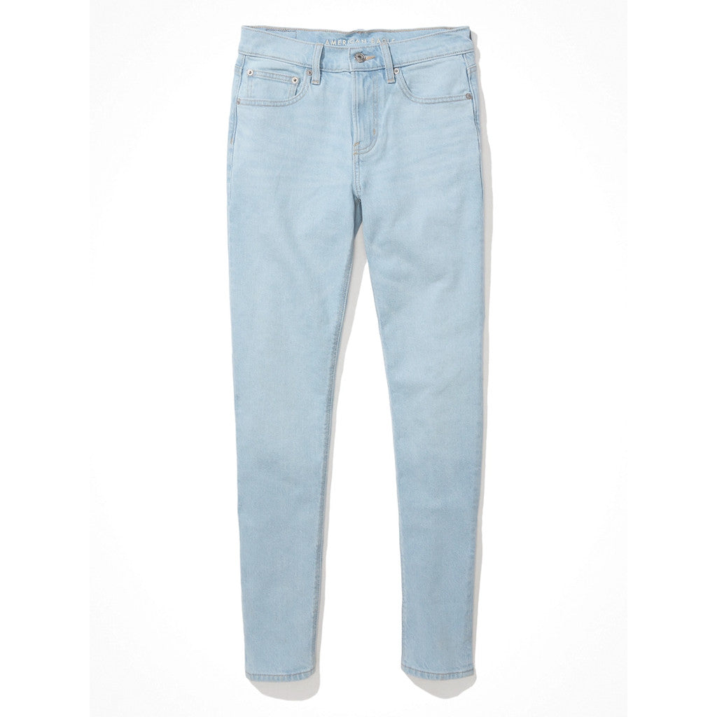 กางเกงยีนส์ผู้หญิง 90S Skinny Jeans - Zipper Hem