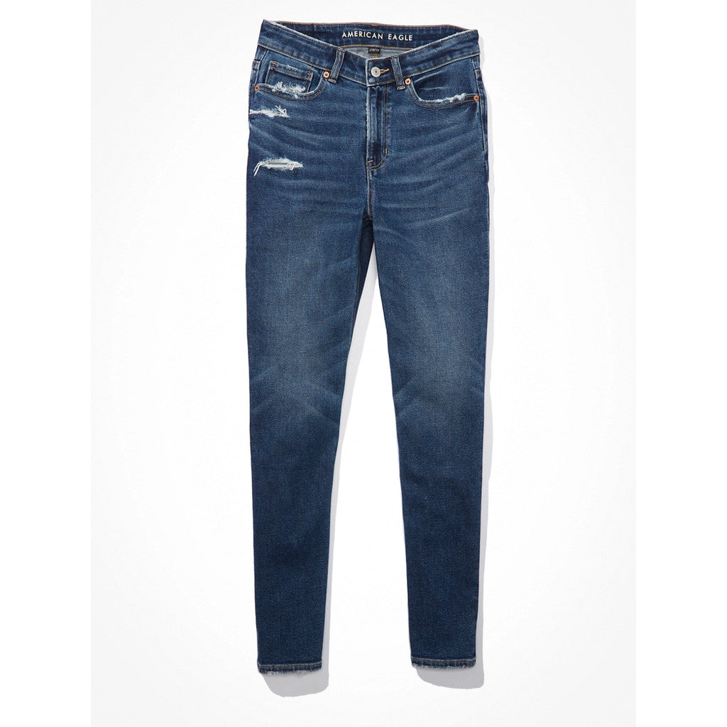 กางเกงยีนส์ผู้หญิง V-Rise Mom Jeans