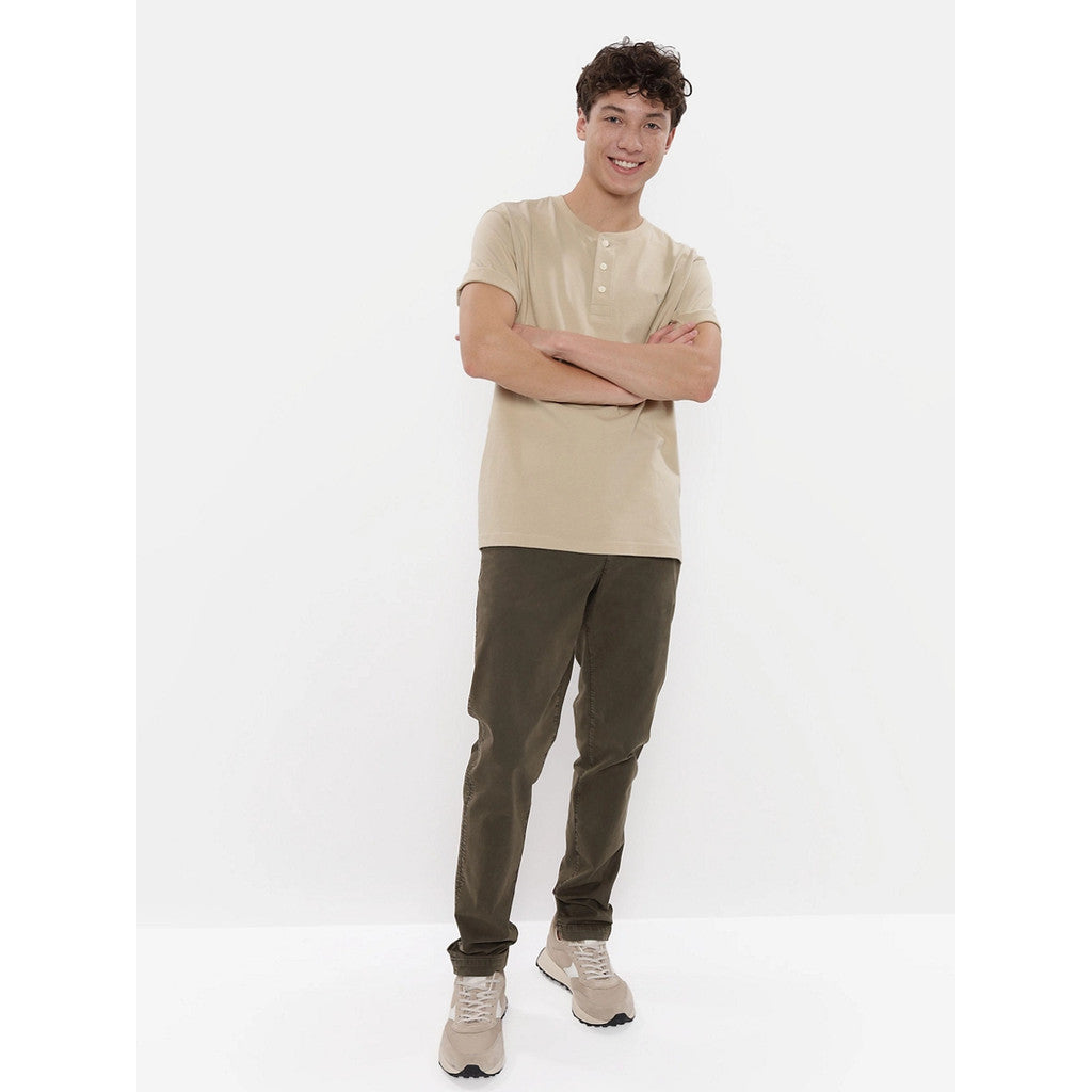เสื้อยืดผู้ชาย K- Ss Intl Core Henley - Pcyde