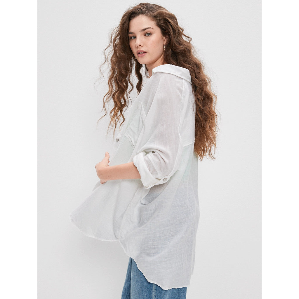 เสื้อเชิ้ตผู้หญิง Core 1 Pkt Beach Shirt