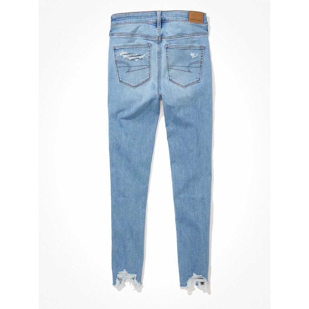 กางเกงยีนส์เจกกิ้งเอวสูงผู้หญิง Hi-Rise Jegging Crop