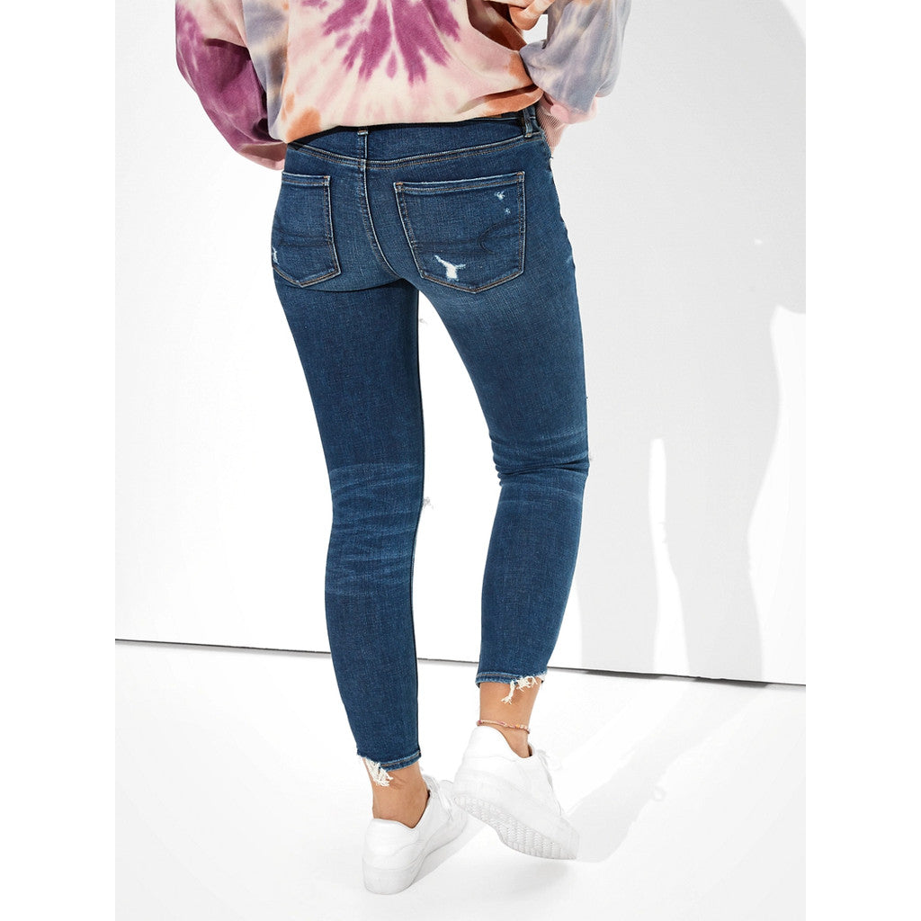 กางเกงยีนส์เจกกิ้งผู้หญิง Jegging Crop