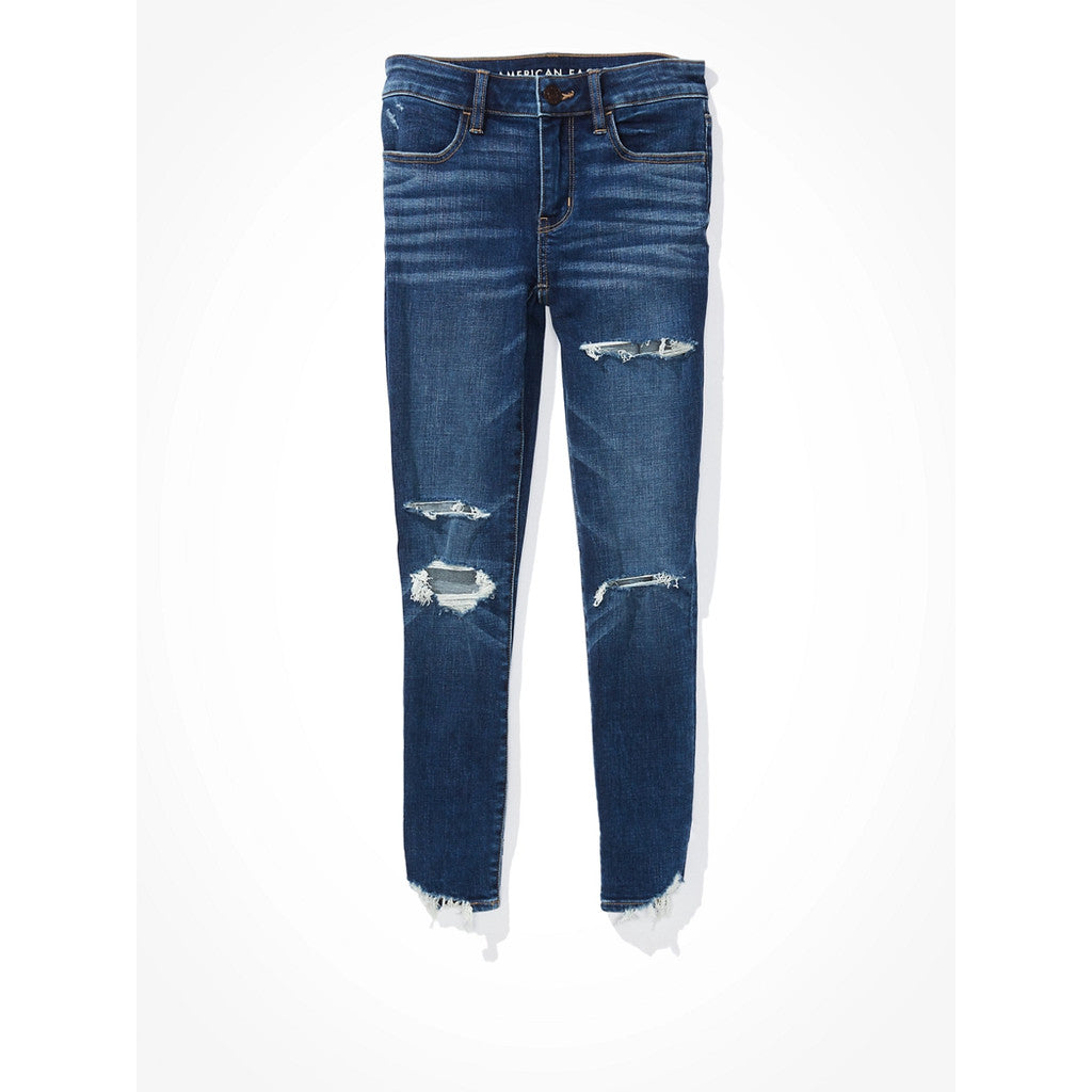 กางเกงยีนส์เจกกิ้งผู้หญิง Jegging Crop