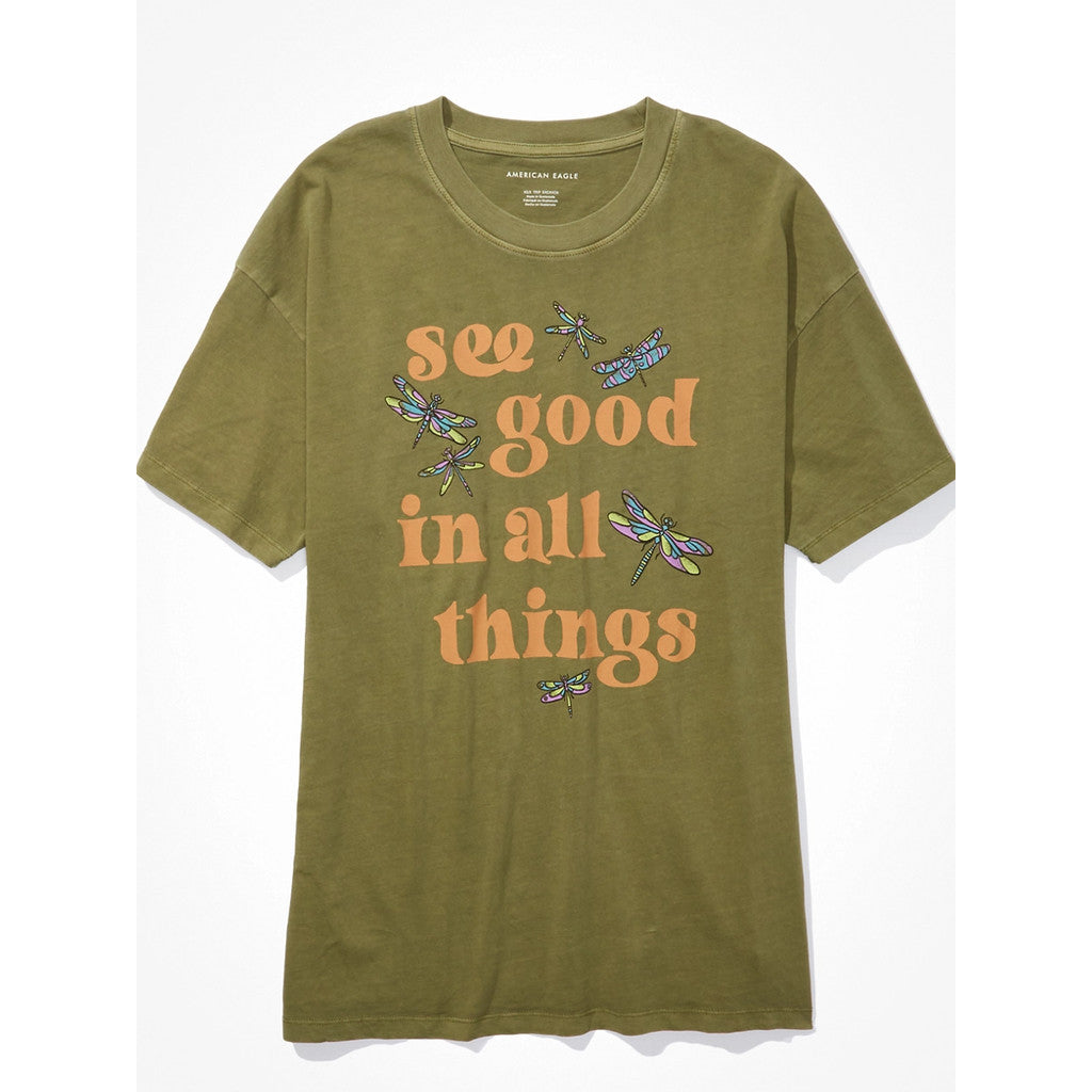 เสื้อยืดผู้หญิง Positive Quote Lennon Tee