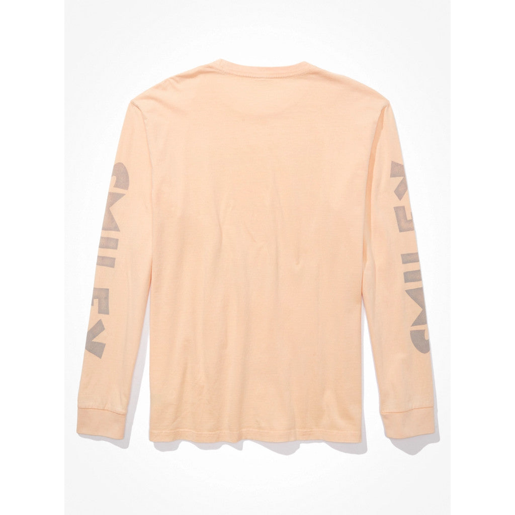 เสื้อยืดผู้ชาย G Smiley Third Party Ls Set In Tee- Magic White Tumble