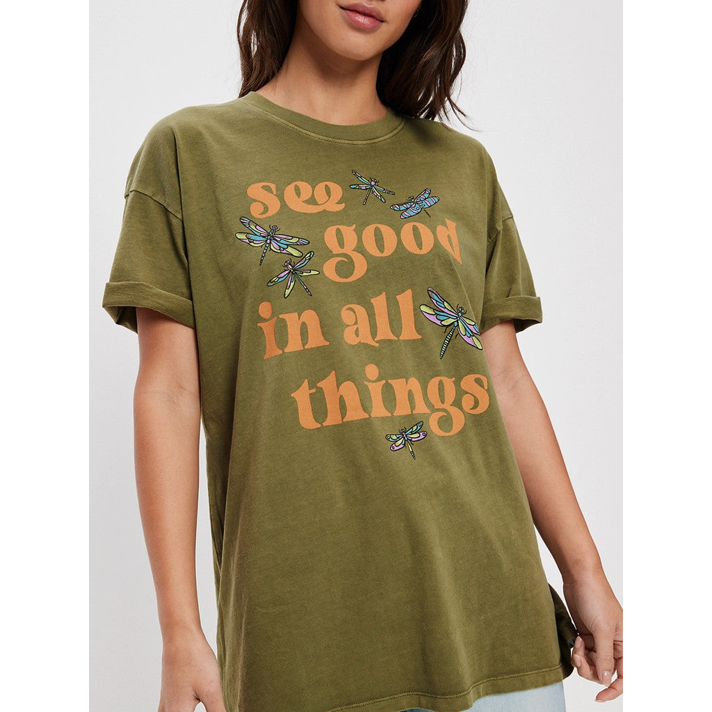 เสื้อยืดผู้หญิง Positive Quote Lennon Tee