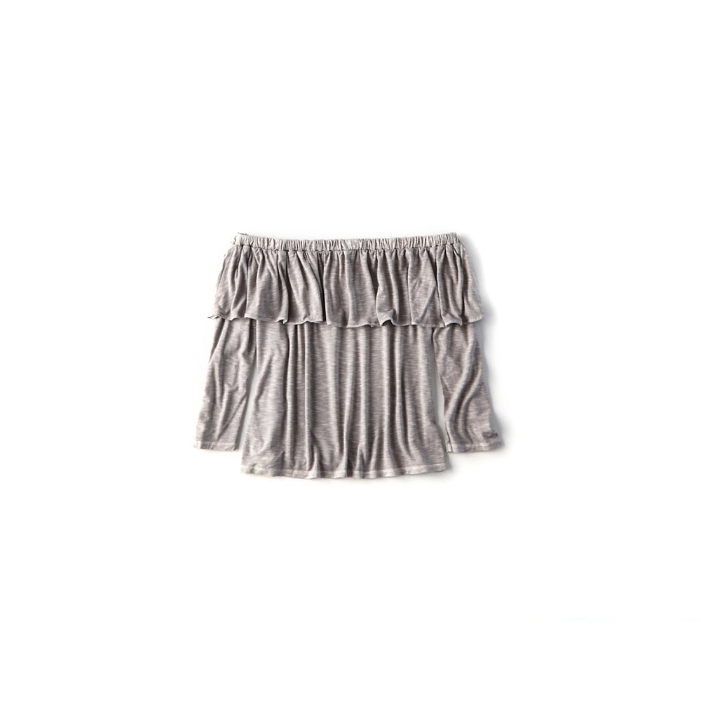 เสื้อยืดเปิดไหล่ Off The Shoulder Wash