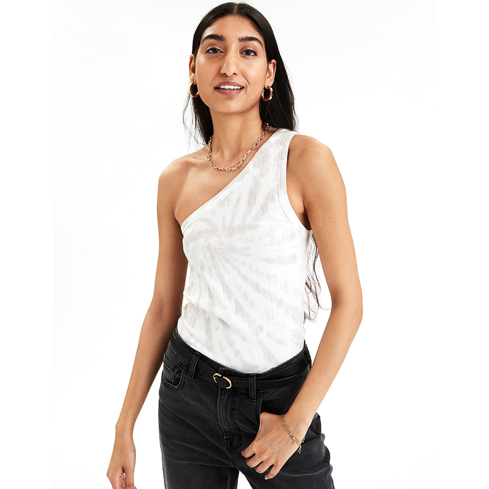 เสื้อกล้าม Basic One Shoulder Tie Dye