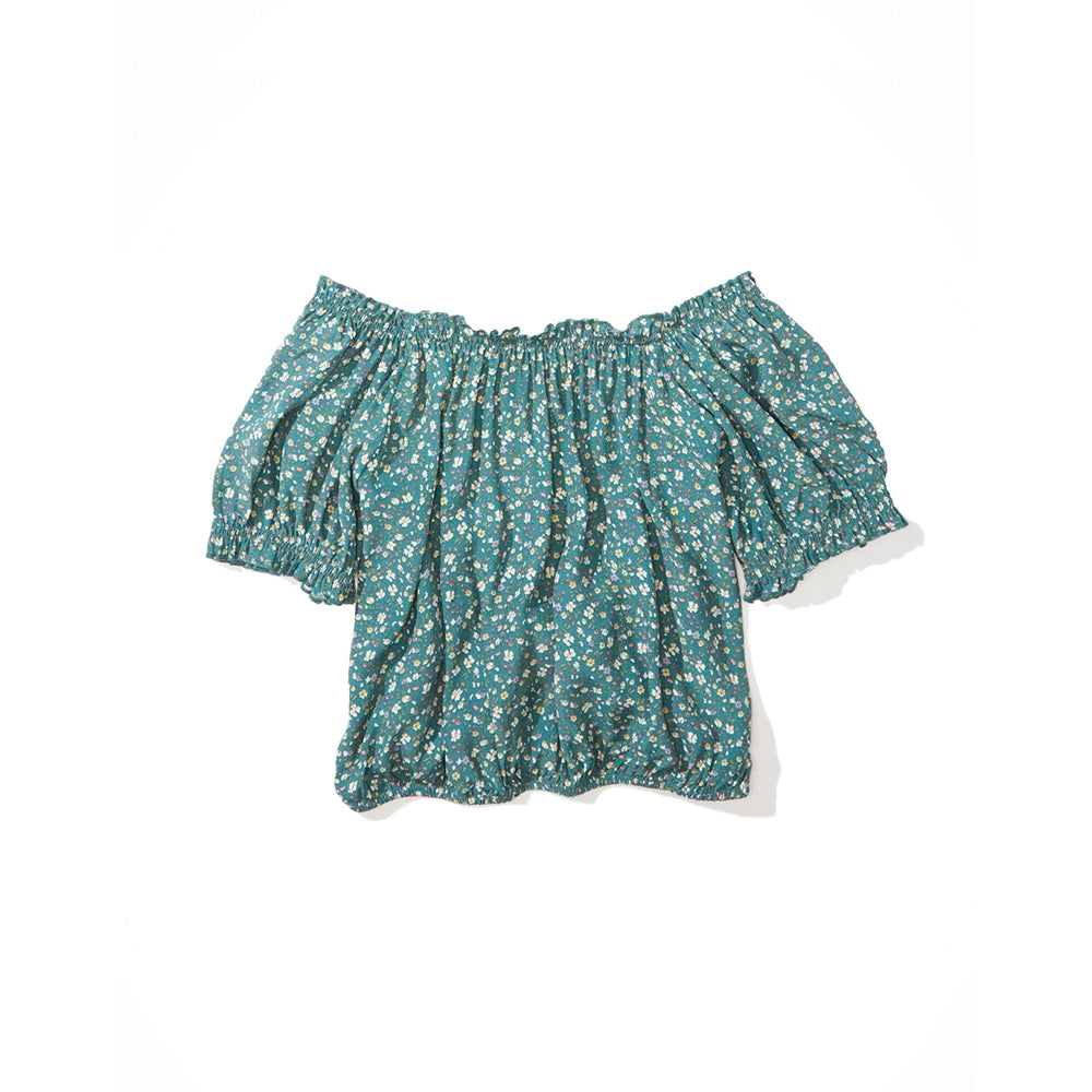 เสื้อเปิดไหล่ Cropped Tie Back
