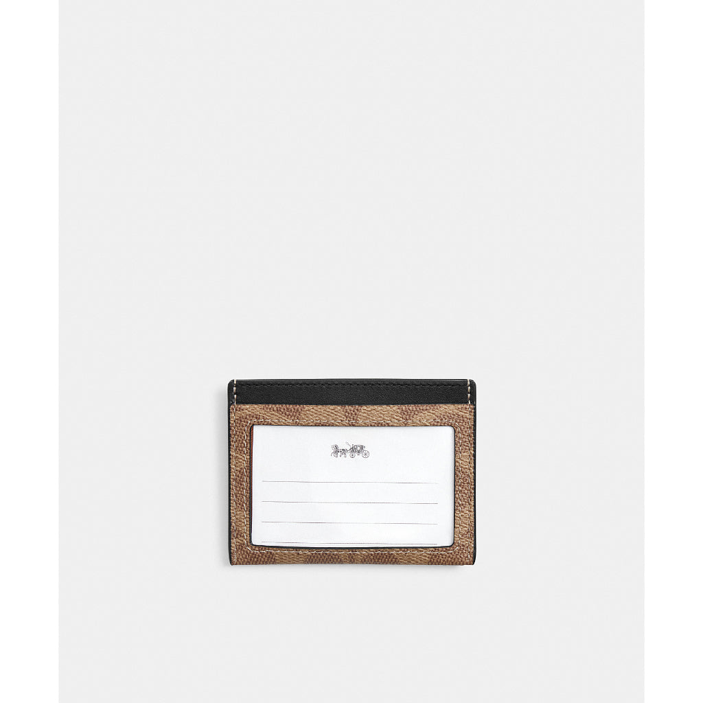 กระเป๋าใส่บัตรผู้ชาย รุ่น Slim Id Card Case In Signature Canvas