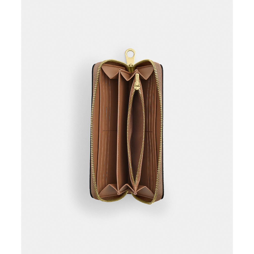 กระเป๋าสตางค์ผู้หญิง รุ่น Long Zip Around Wallet In Signature Canvas