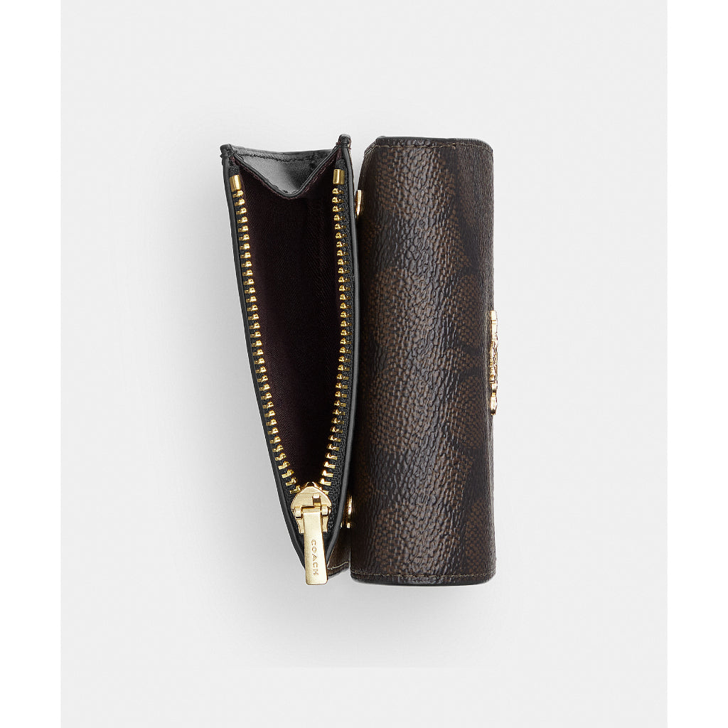 กระเป๋าสตางค์ผู้หญิง รุ่น Card Holder Wallet In Blocked Signature Canvas