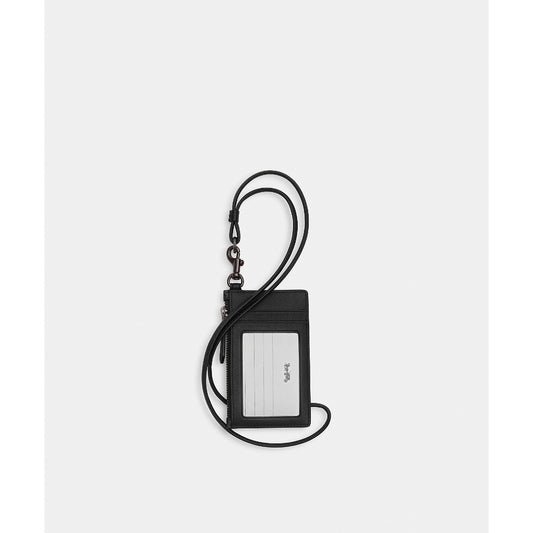 กระเป๋าใส่บัตรพร้อมสายคล้องคอผู้ชาย รุ่น Zip Lanyard Card Case In Signature Canvas