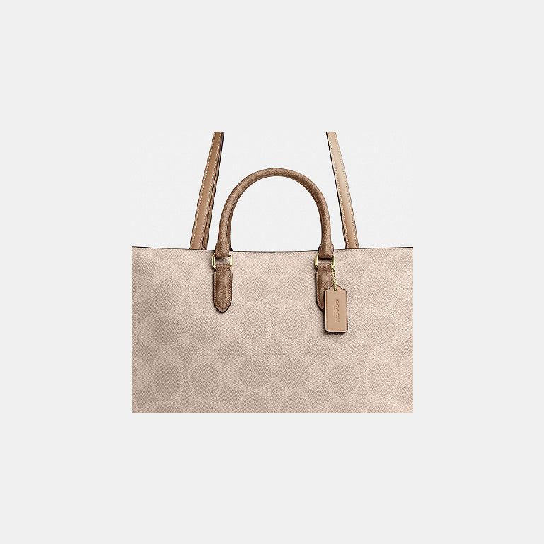 กระเป๋าสะพายผู้หญิง รุ่น Maggie Tote Bag In Blocked Signature Canvas