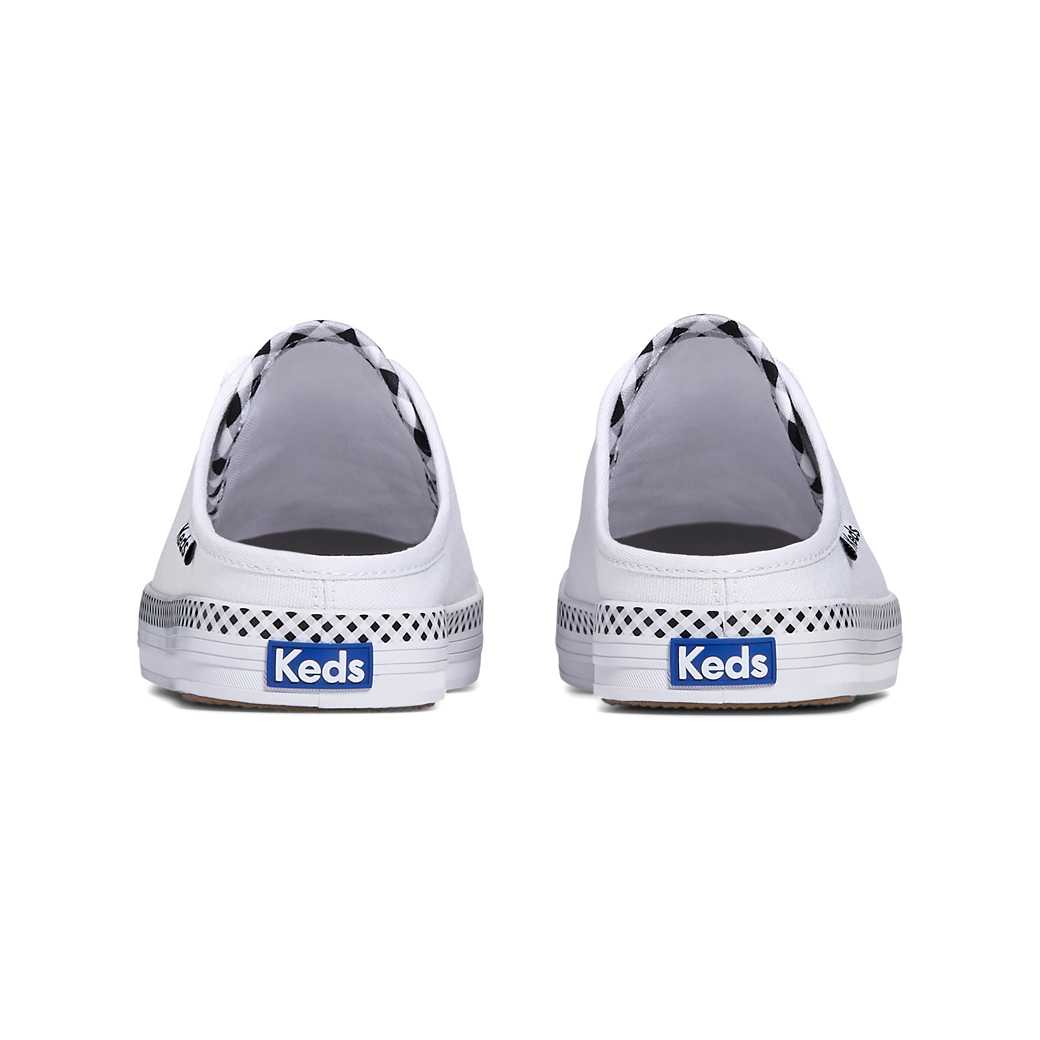 รองเท้าผ้าใบ  รุ่น Kickstart Mule Canvas Gingham Pipin