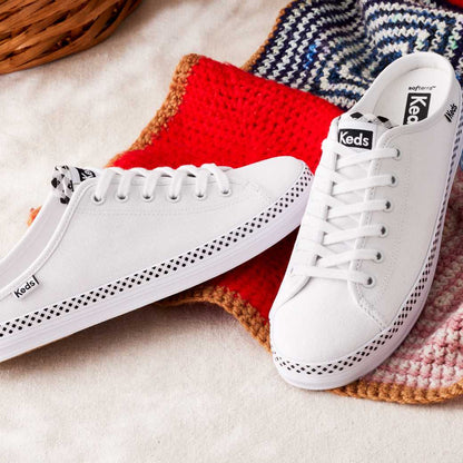 รองเท้าผ้าใบ  รุ่น Kickstart Mule Canvas Gingham Pipin