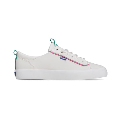 รองเท้าผ้าใบหนัง  รุ่น Kickback Leather Pop Binding