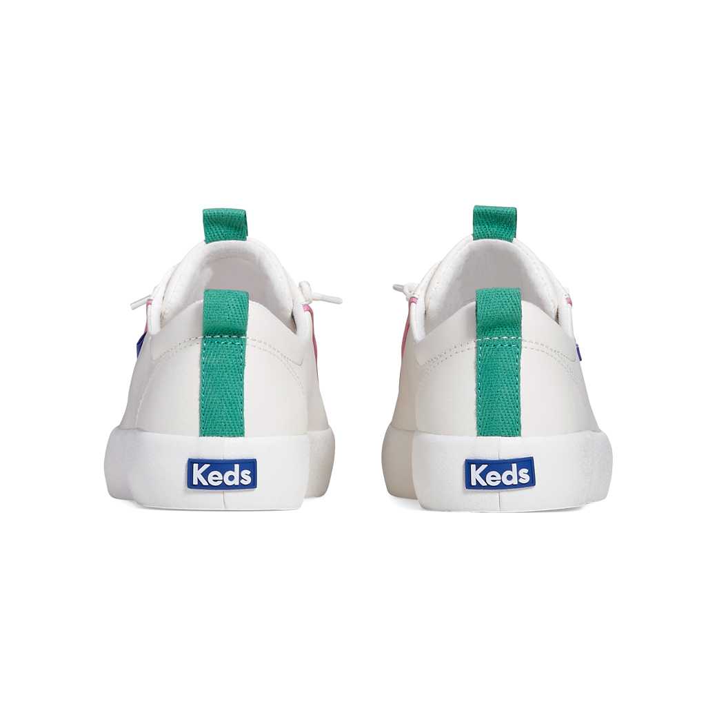 รองเท้าผ้าใบหนัง  รุ่น Kickback Leather Pop Binding