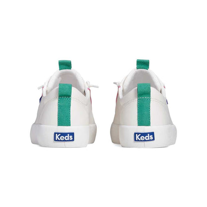 รองเท้าผ้าใบหนัง  รุ่น Kickback Leather Pop Binding