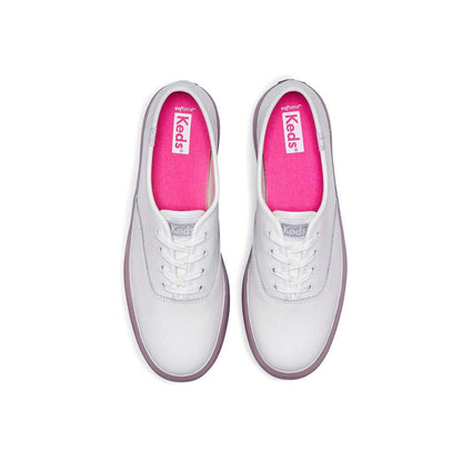 รองเท้าผ้าใบหนัง  รุ่น The Platform Lug Translucent Foxing