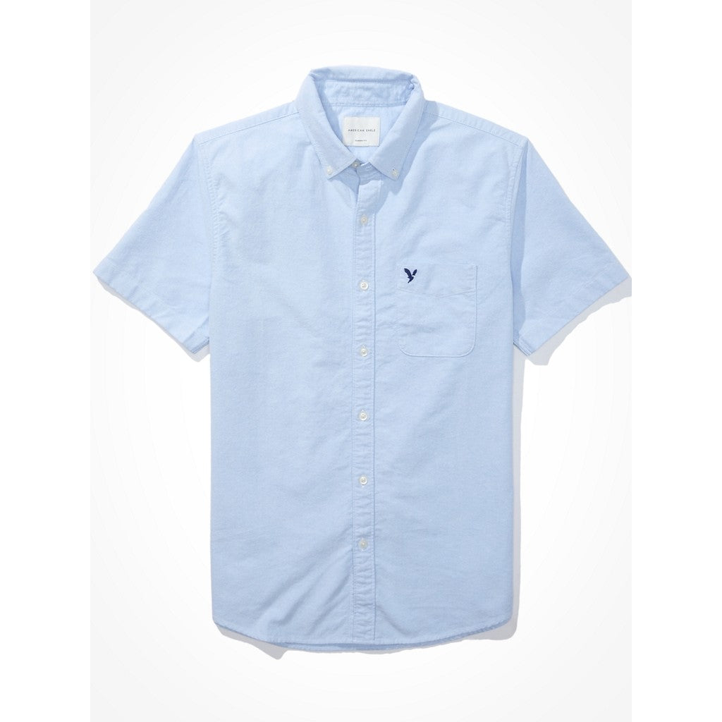 เสื้อเชิ้ตผู้ชาย Int Ss Cf Btd Yd Solid Oxford W Eagle