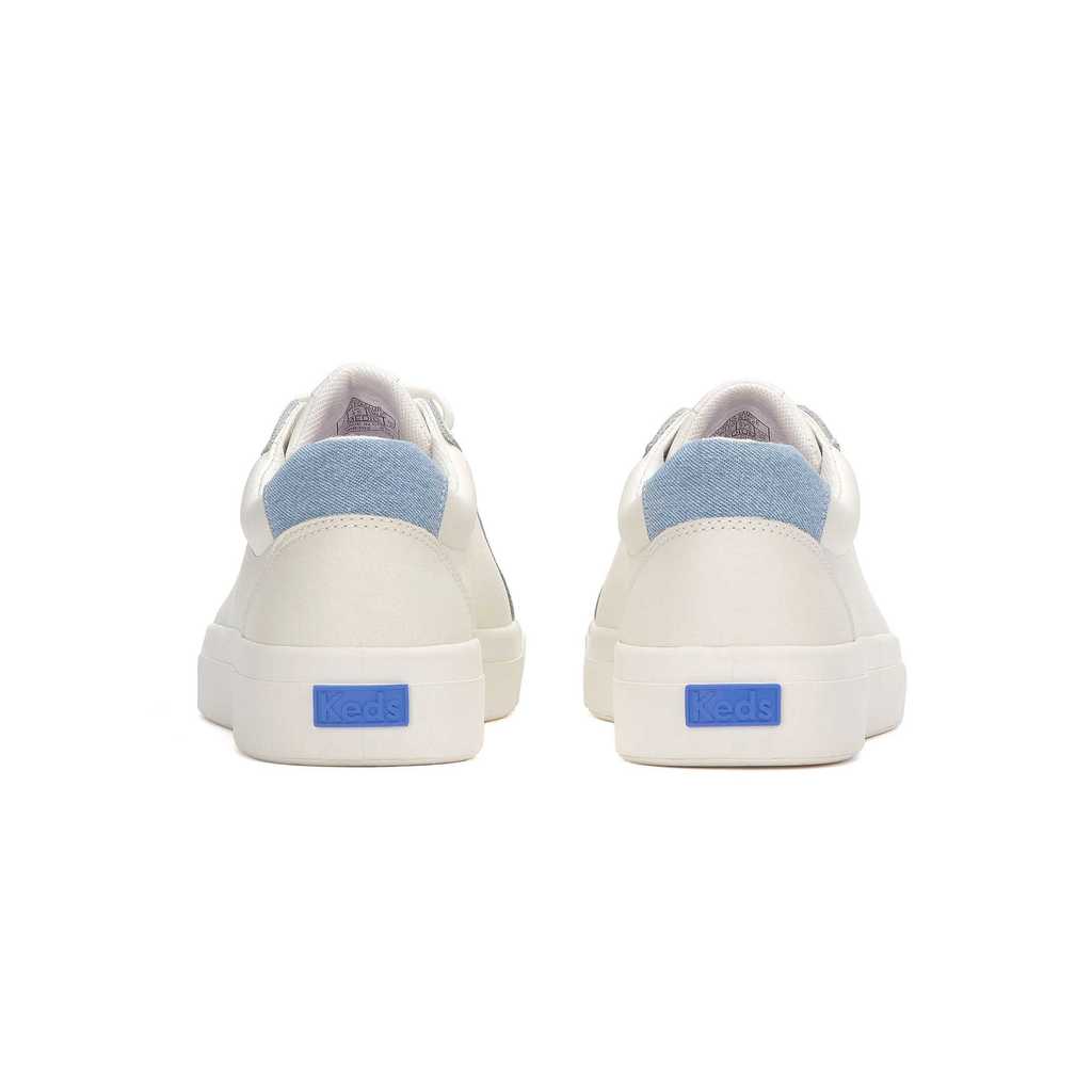 รองเท้าผ้าใบหนัง ผู้หญิง รุ่น Pursuit Leather Denim Heel Fob
