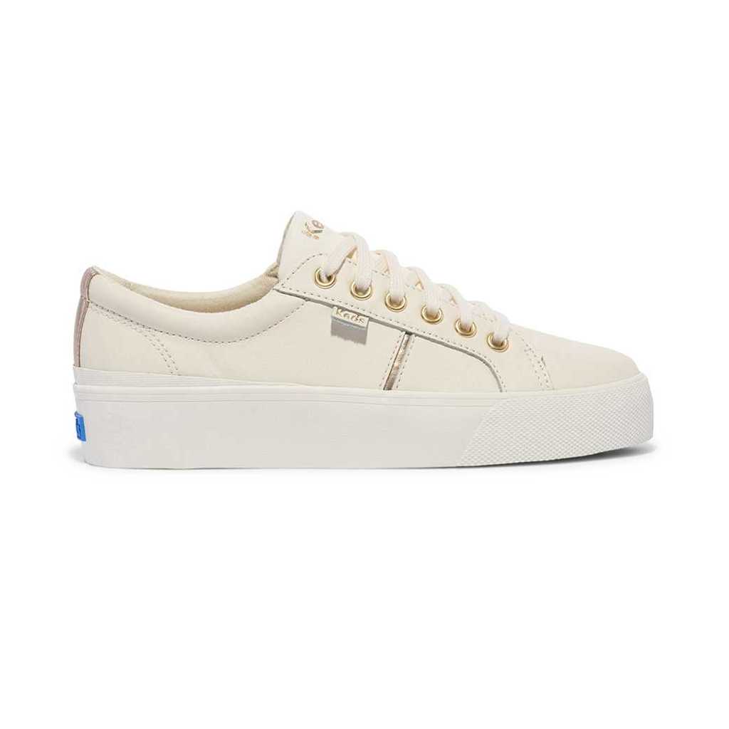 รองเท้าผ้าใบหนัง ผู้หญิง รุ่น Jump Kick Duo Leather Metallic Pop
