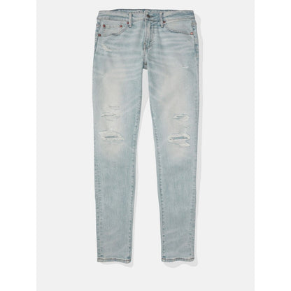 กางเกงยีนส์ผู้ชาย Light Destroy W/ Glue Back Skinny Fit