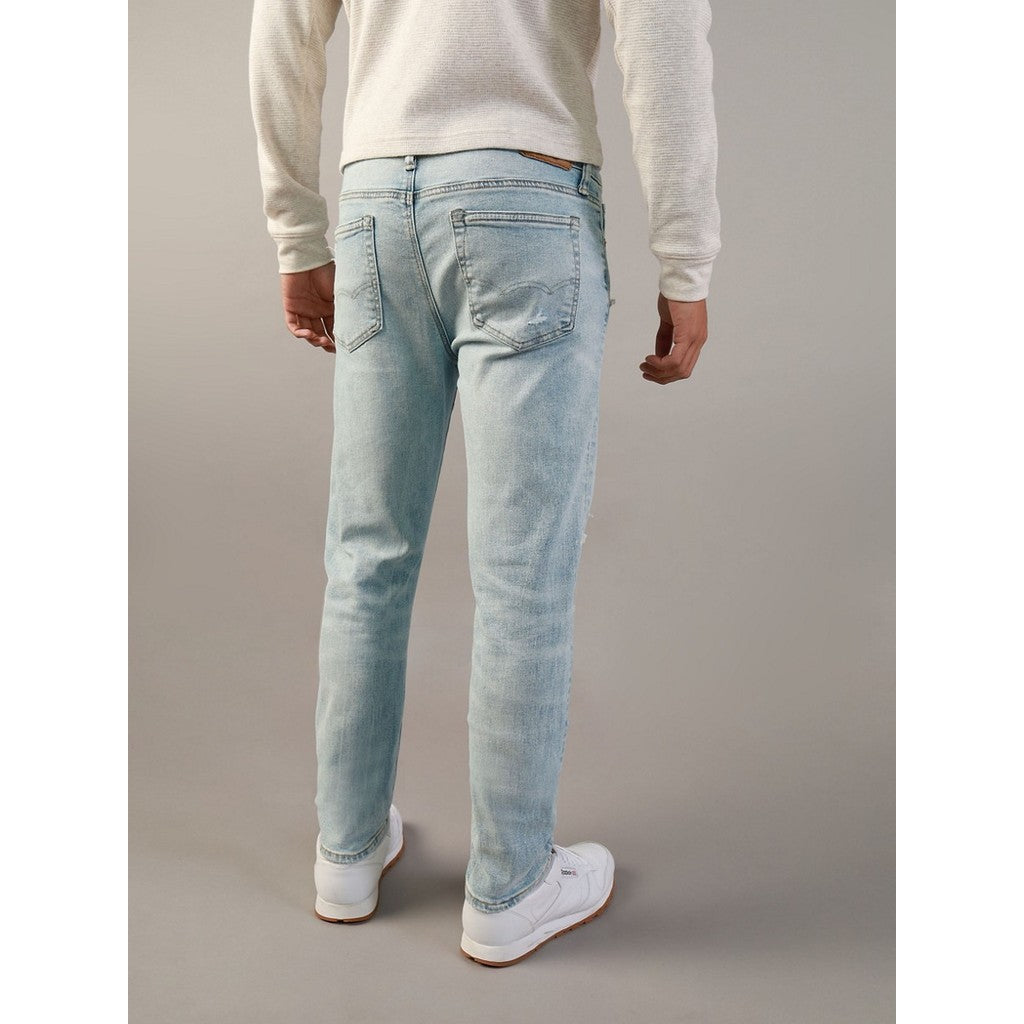 กางเกงยีนส์ผู้ชาย Light Destroy W/ Glue Back Skinny Fit