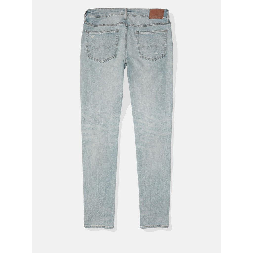 กางเกงยีนส์ผู้ชาย Light Destroy W/ Glue Back Skinny Fit