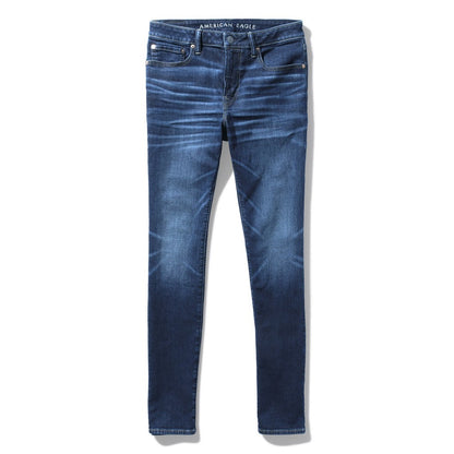 กางเกงยีนส์ผู้ชาย Dark Clean Slim Straight