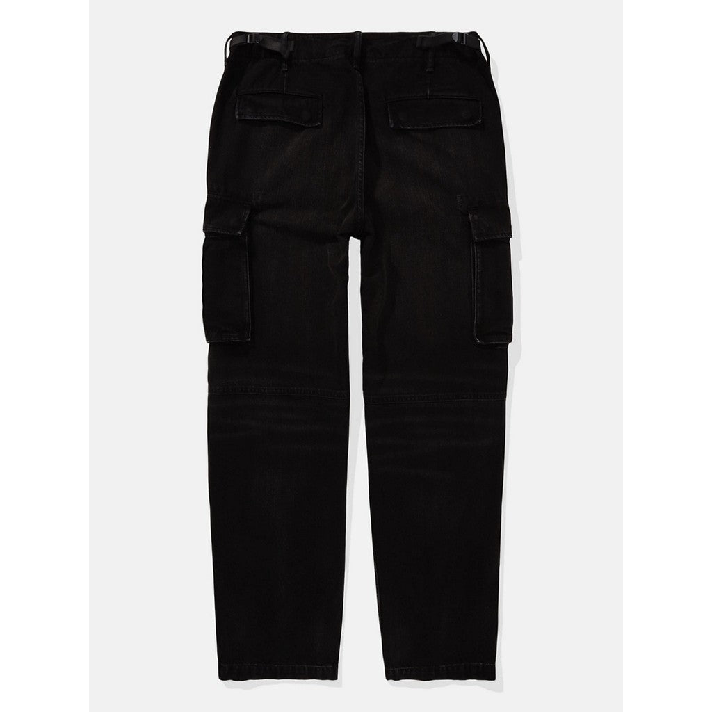 กางเกงยีนส์ผู้ชาย Intl Exclusive Black Athletic Loose Cargo