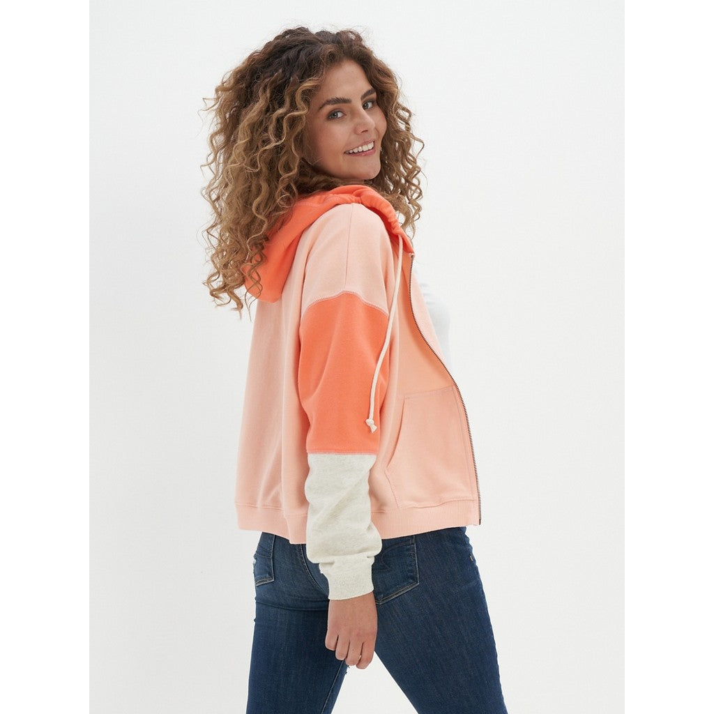 เสื้อฮู้ดดี้ผู้หญิง Intl Ki Classic Blocked Full Zip