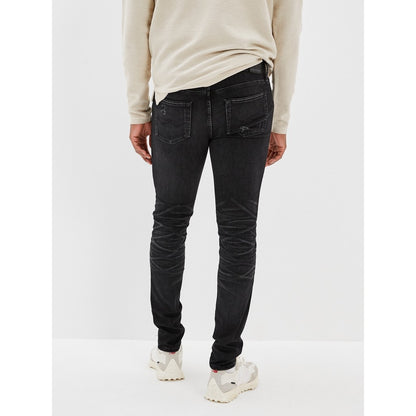 กางเกงยีนส์ผู้ชาย Black Destroy Skinny Fit
