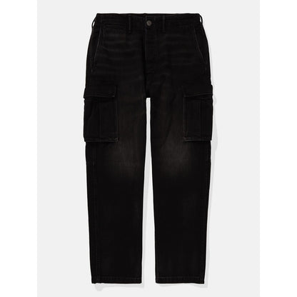 กางเกงยีนส์ผู้ชาย Intl Exclusive Black Athletic Loose Cargo
