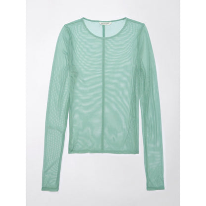 เสื้อยืดผู้หญิง 8873 Ls Crew Neck Mesh Top