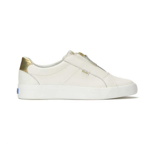 รองเท้าผ้าใบหนัง ผู้หญิง รุ่น Pursuit Zip Leather Metallic Heel