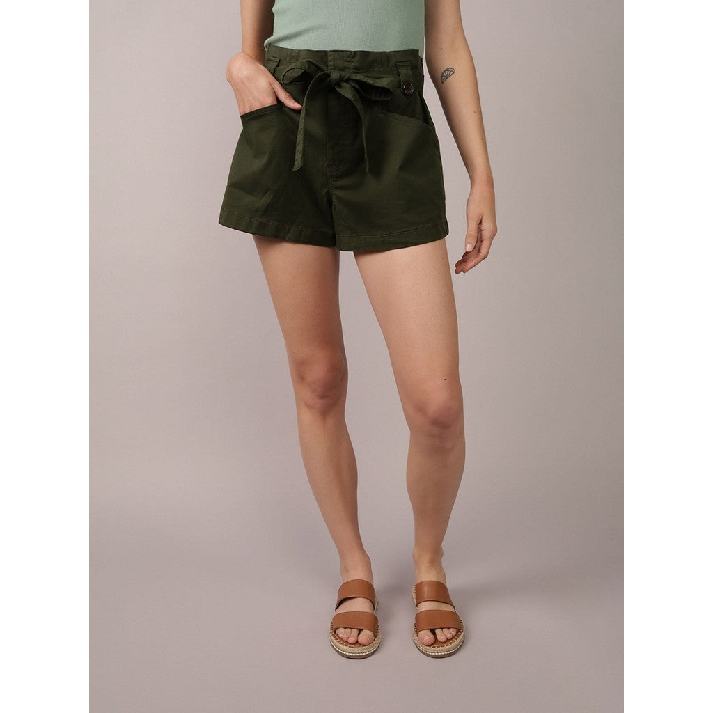 กางเกงขาสั้นเอวสูงผู้หญิง 8028 Shr Safari Short