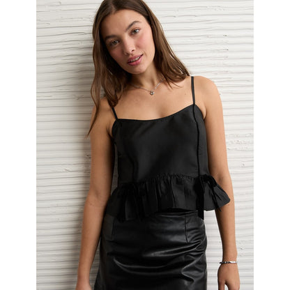 เสื้อสายเดี่ยวผู้หญิง Contrast Bow Cami