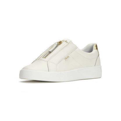 รองเท้าผ้าใบหนัง ผู้หญิง รุ่น Pursuit Zip Leather Metallic Heel