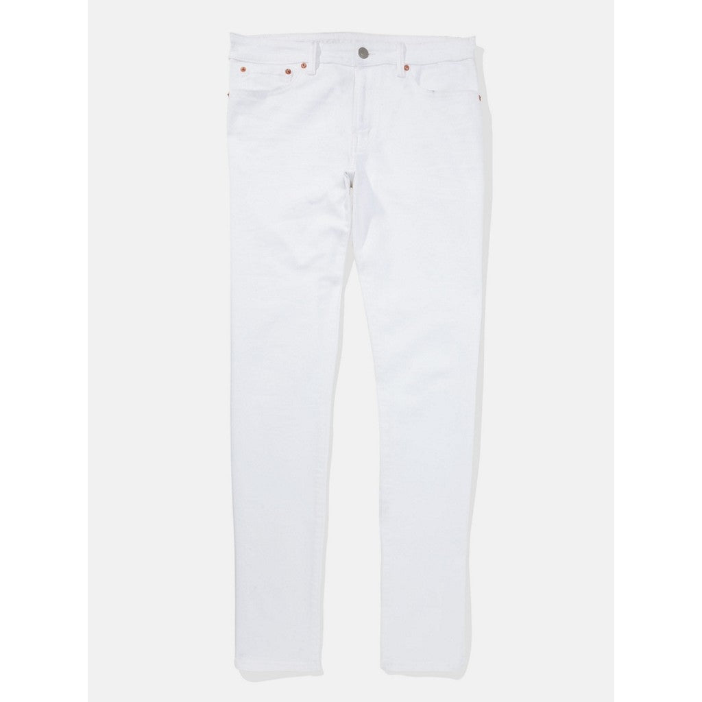 กางเกงยีนส์ผู้ชาย Intl Exclusive White Clean Slim