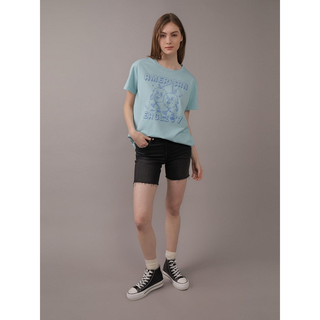 เสื้อยืดผู้หญิง 9514 Branded Boyfriend Tee Intl