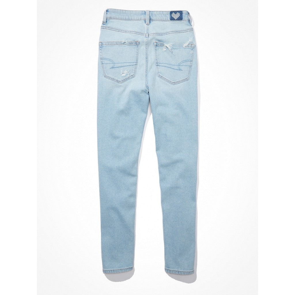 กางเกงยีนส์ผู้หญิง V-Rise Mom Jeans