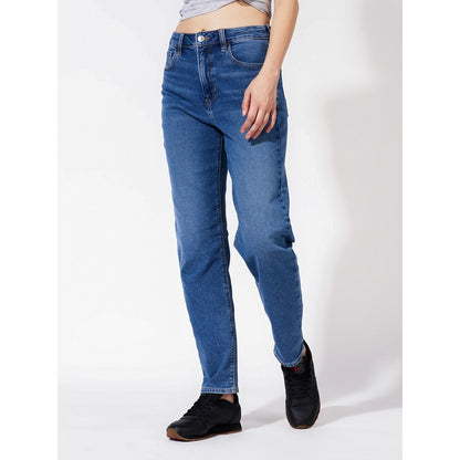 กางเกงยีนส์ผู้หญิง Mom Straight Jeans - Intl - Value
