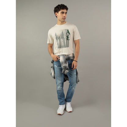 เสื้อยืดผู้ชาย G Intl Ss Set In Tee- Oat Hthr + Seriously Soft Wash