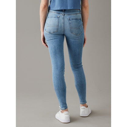 กางเกงยีนส์เจกกิ้งเอวสูงผู้หญิง High-Rise Jegging